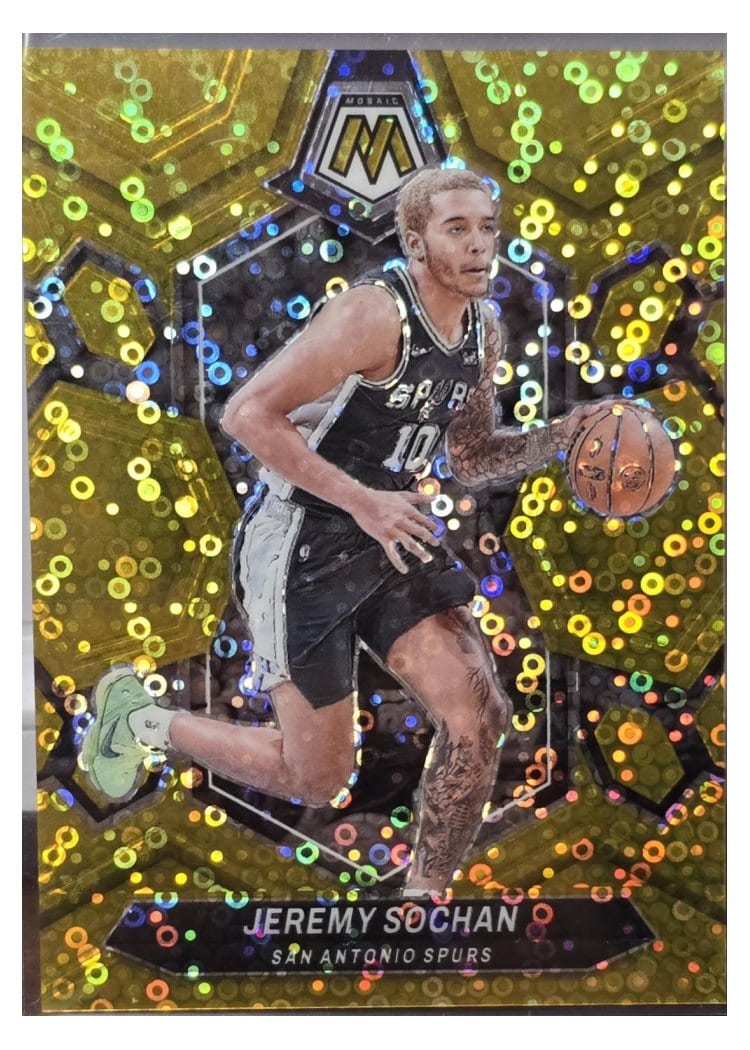 2023-24 Panini Mosaic Base Set Jeremy Sochan #35 card