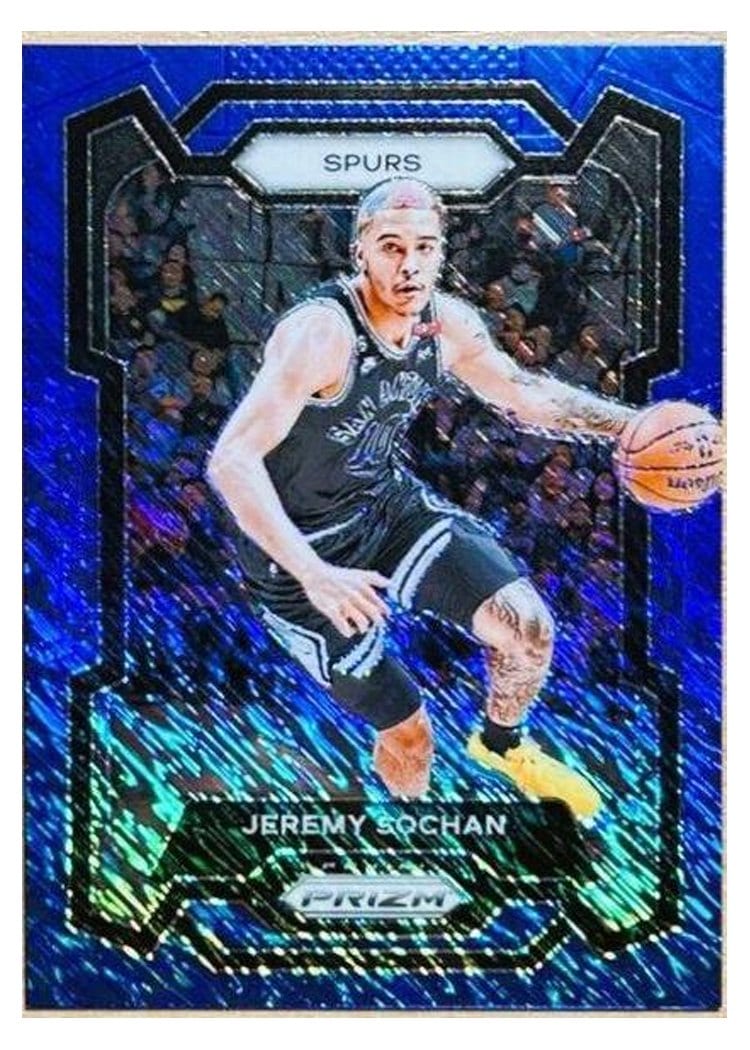 2023-24 Panini Prizm Base Set Jeremy Sochan #122 card