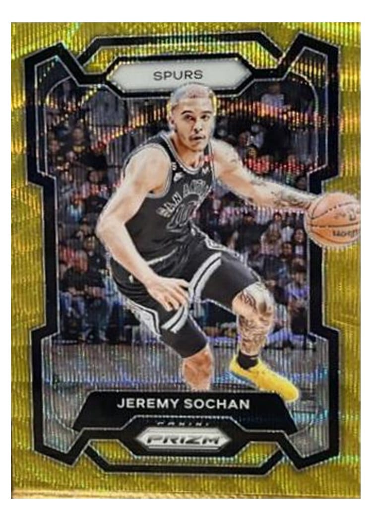 2023-24 Panini Prizm Base Set Jeremy Sochan #122 card