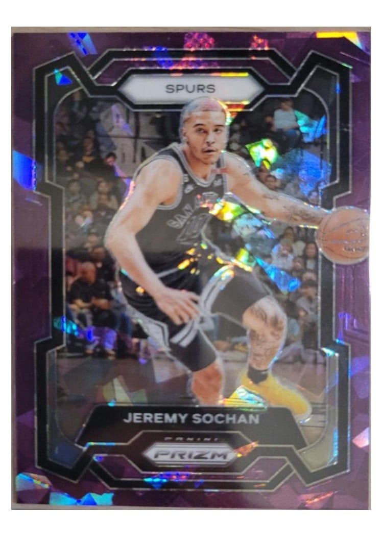 2023-24 Panini Prizm Base Set Jeremy Sochan #122 card