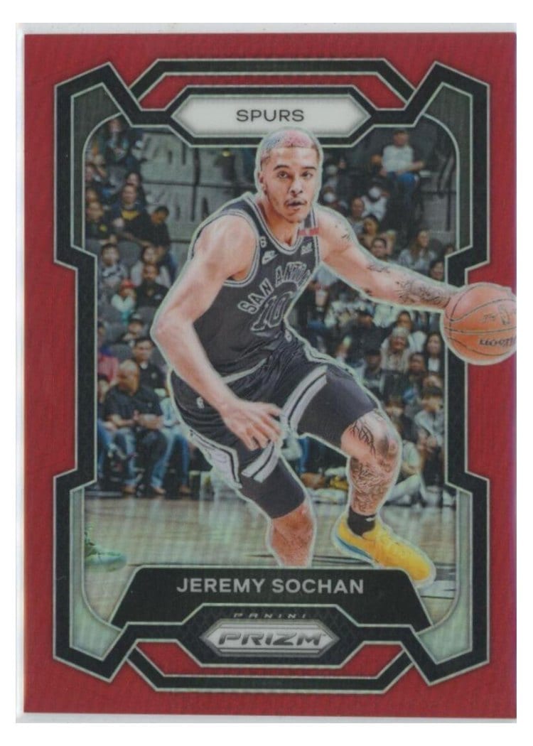 2023-24 Panini Prizm Base Set Jeremy Sochan #122 card