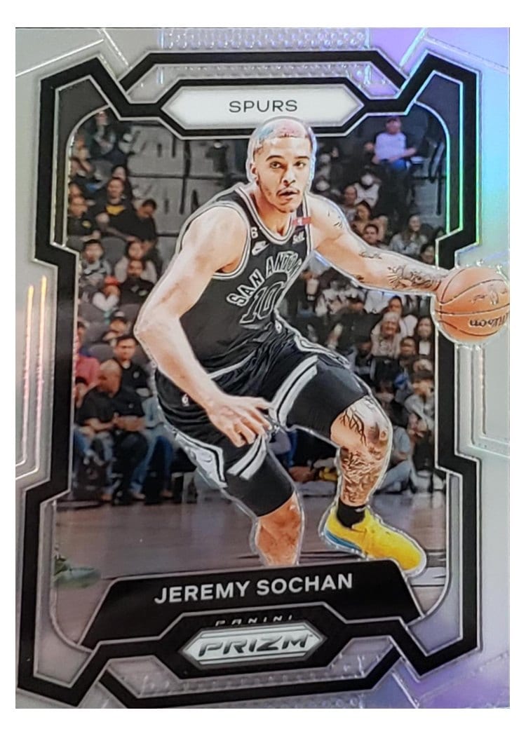 2023-24 Panini Prizm Base Set Jeremy Sochan #122 card