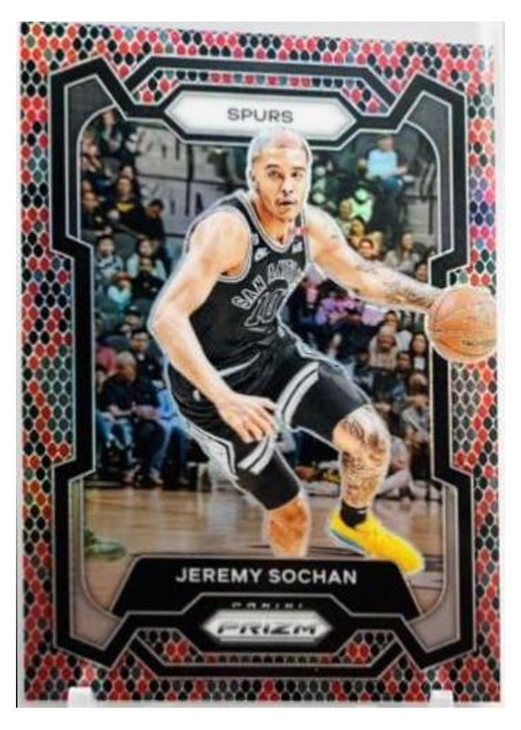 2023-24 Panini Prizm Base Set Jeremy Sochan #122 card