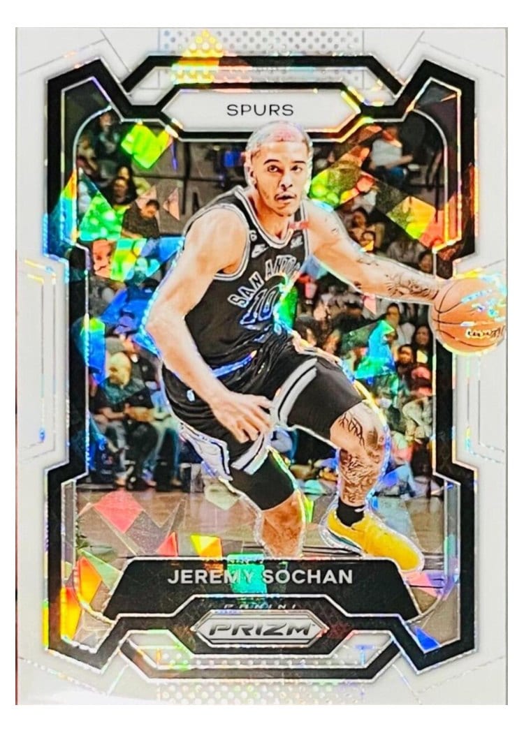 2023-24 Panini Prizm Base Set Jeremy Sochan #122 card