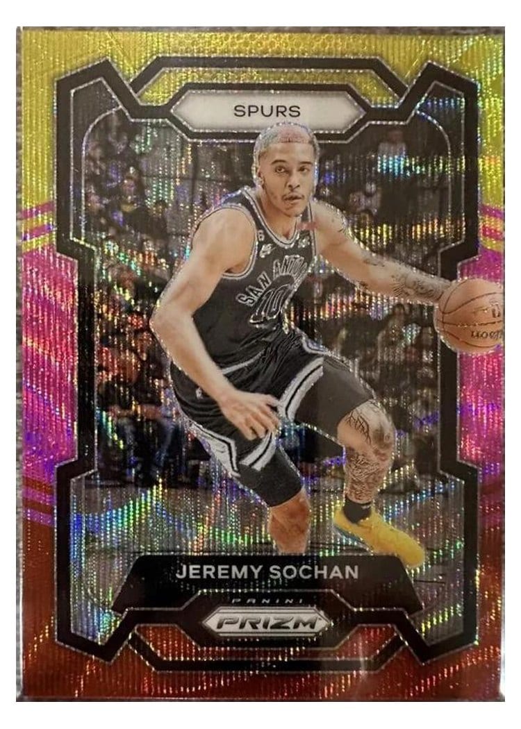 2023-24 Panini Prizm Base Set Jeremy Sochan #122 card