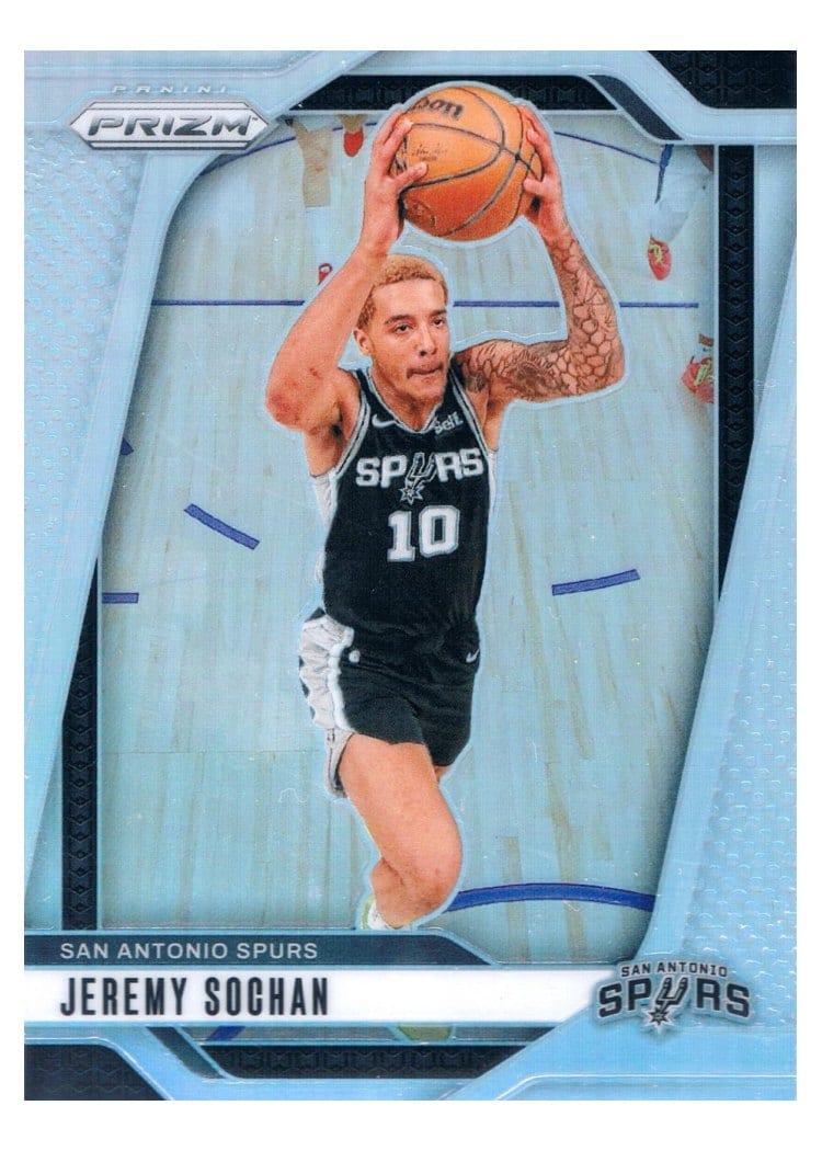 2024-25 Panini Prizm Base Set Jeremy Sochan #23 card
