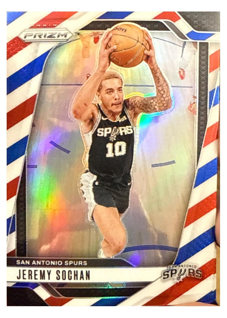 2024-25 Panini Prizm Base Set Jeremy Sochan #23 card