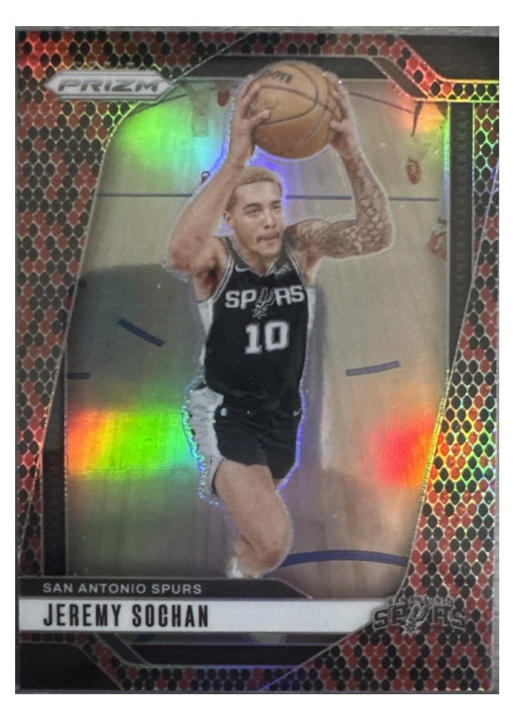 2024-25 Panini Prizm Base Set Jeremy Sochan #23 card