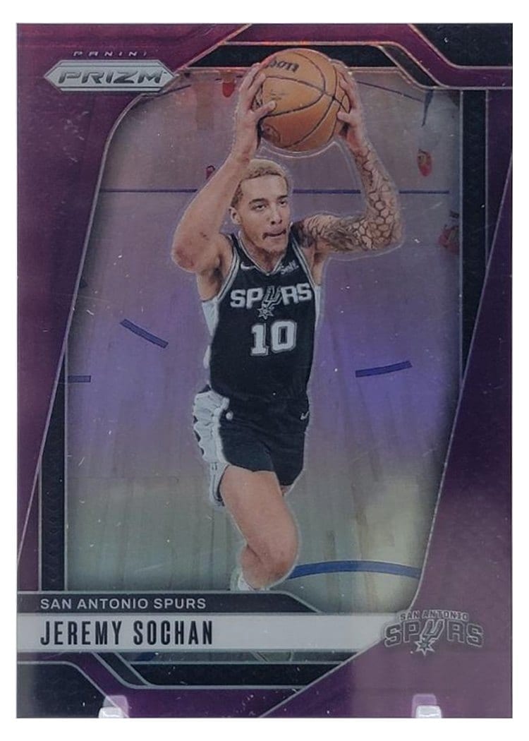 2024-25 Panini Prizm Base Set Jeremy Sochan #23 card