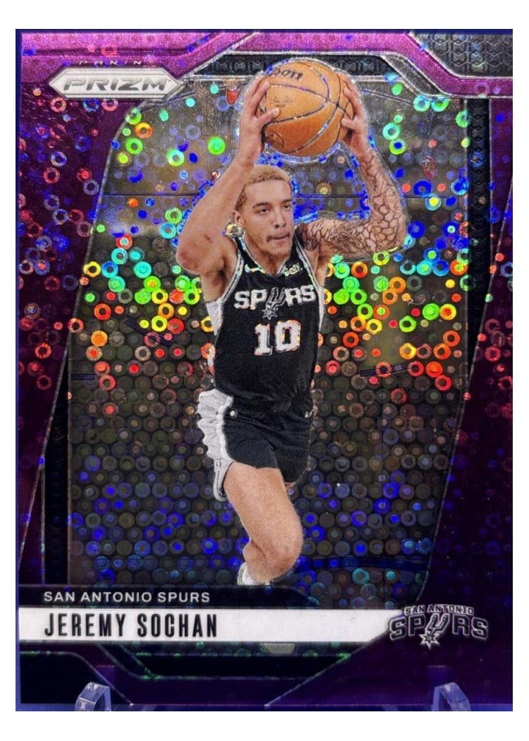 2024-25 Panini Prizm Base Set Jeremy Sochan #23 card