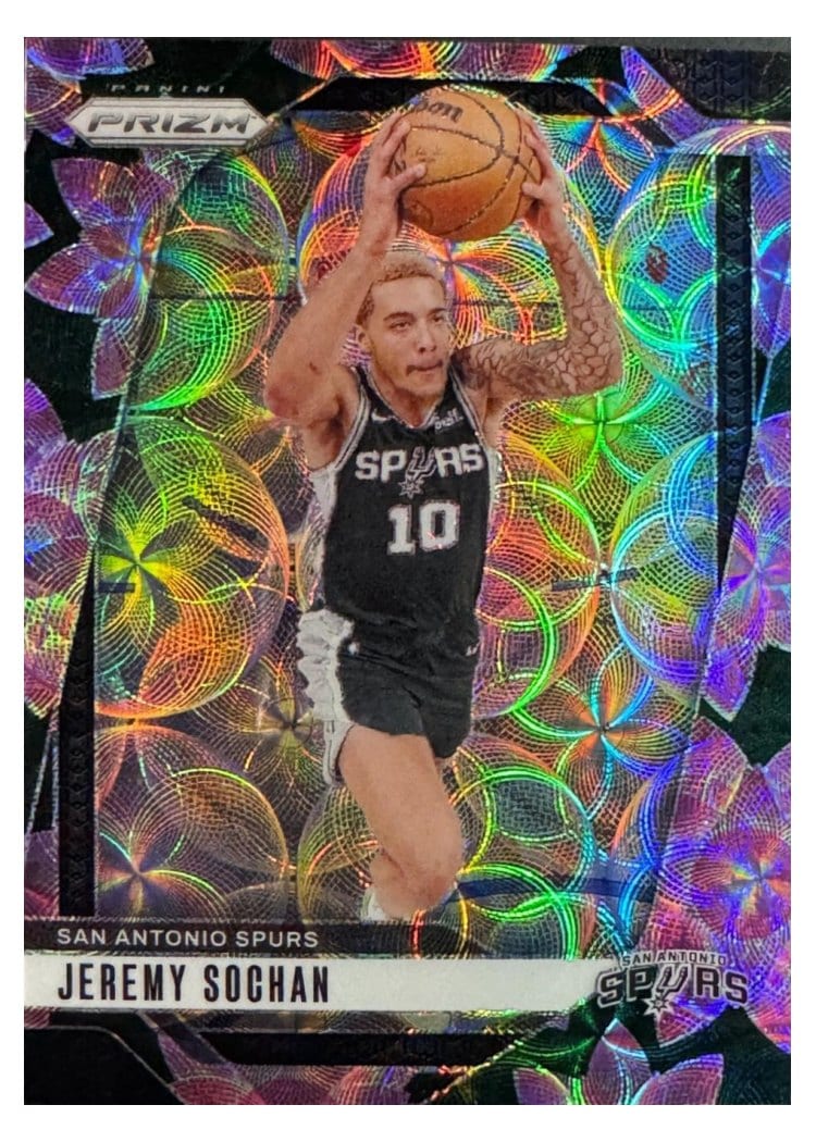 2024-25 Panini Prizm Base Set Jeremy Sochan #23 card