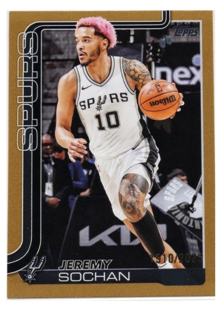 2025-26 Topps Base Set Jeremy Sochan #199 card