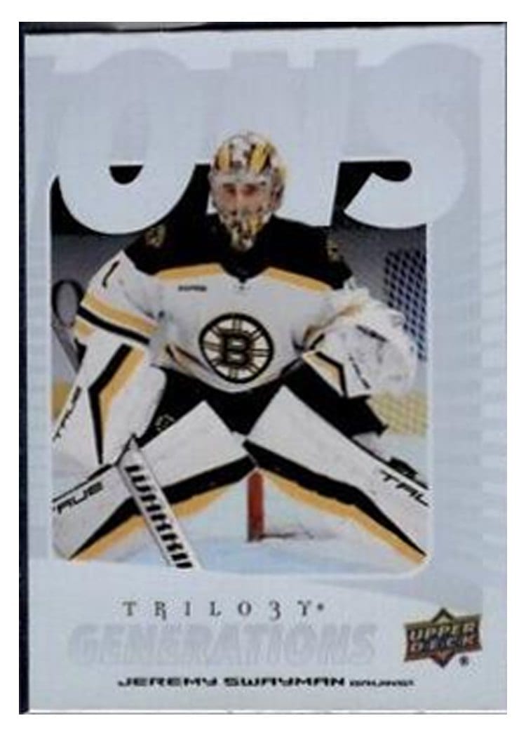2023-24 Upper Deck Trilogy Generations Jeremy Swayman #TG-10C card
