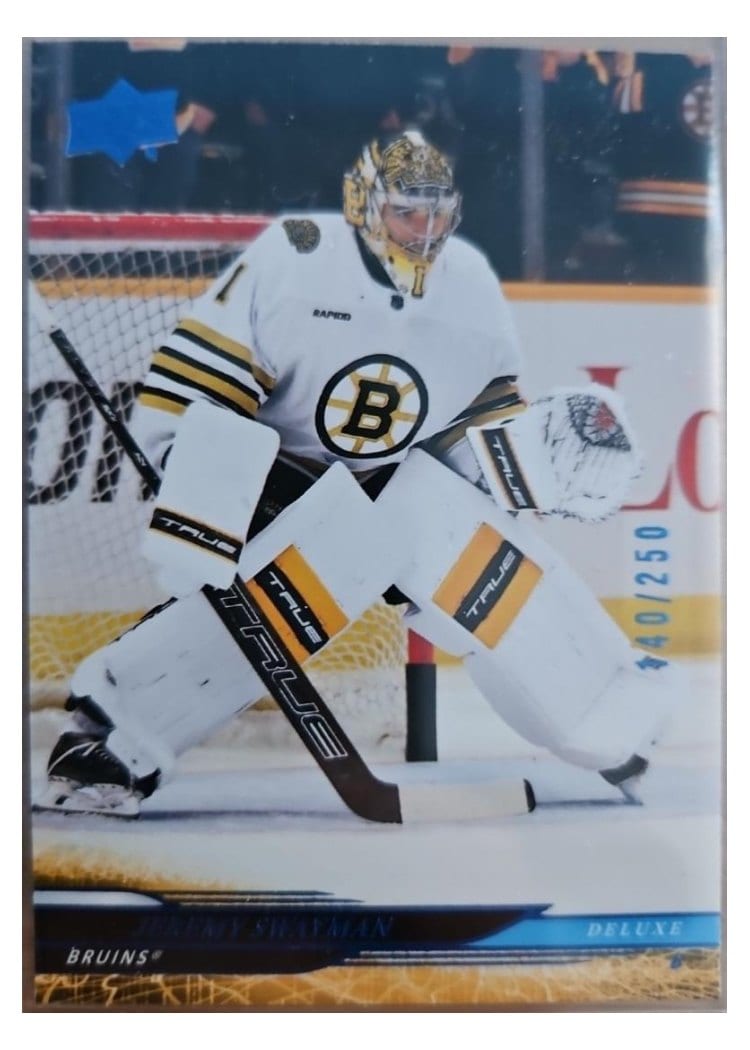 2024-25 Upper Deck Base Set Jeremy Swayman #256 card