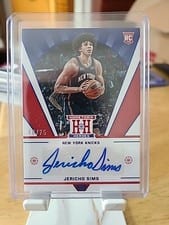 2021-22 Panini Chronicles Hometown Heroes Rookie Auto Jericho Sims #HHR-JER card