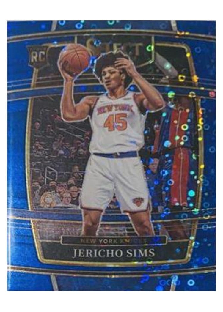 2021-22 Panini Select Base Set Jericho Sims Blue Disco Prizm #87 card