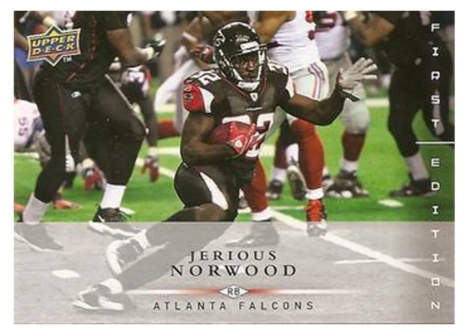 2008 Upper Deck First Edition Jerious Norwood #8 card