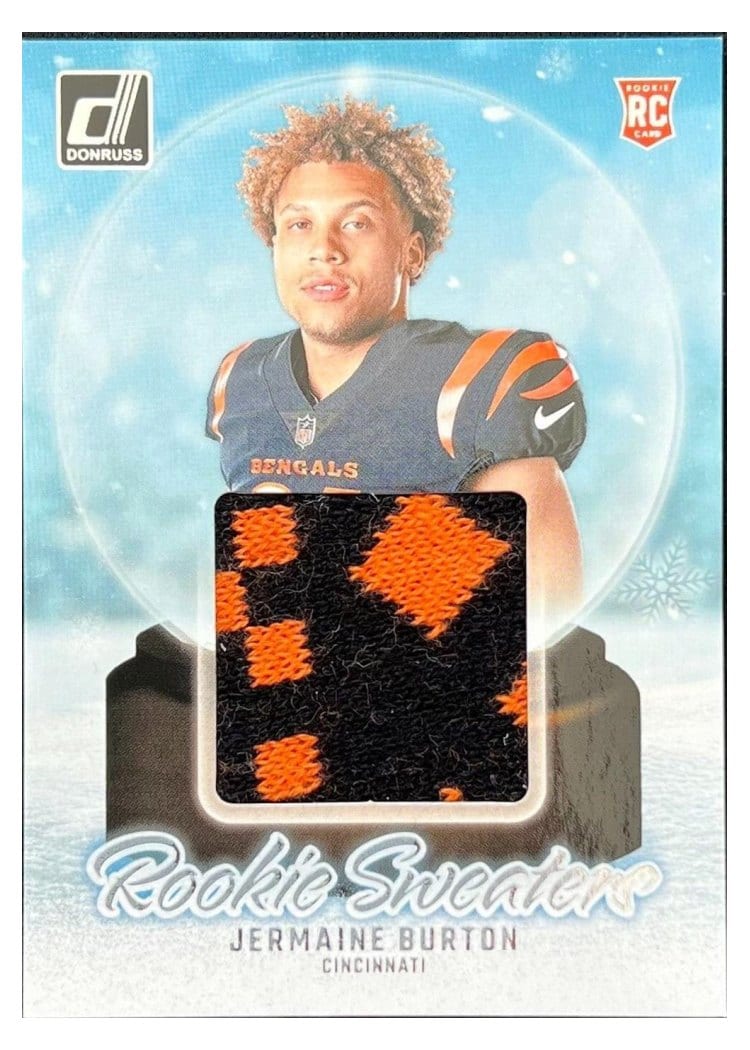 2024 Donruss Rookie Holiday Sweater Jermaine Burton #RHS-JBU card