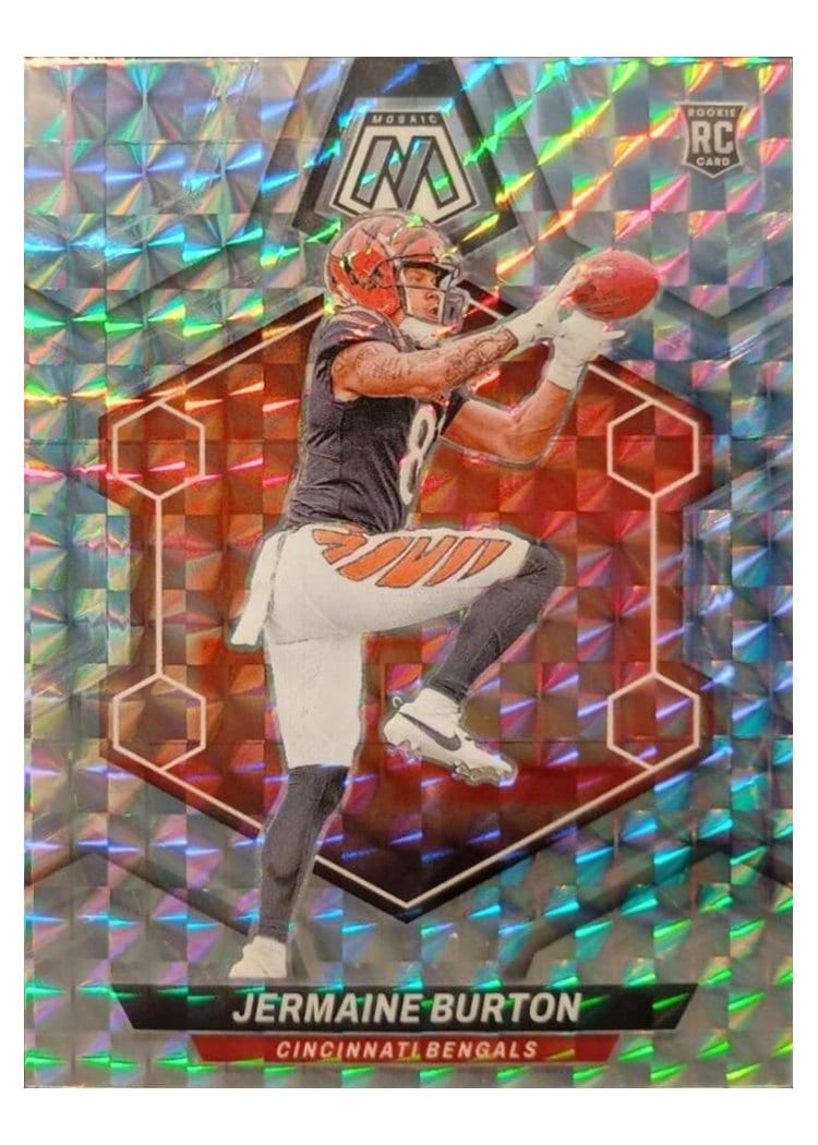 2024 Panini Mosaic Base Set Jermaine Burton Silver #366 card