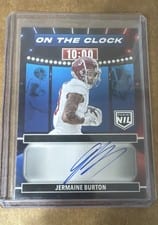 2024 Panini Prestige On the Clock Signatures Jermaine Burton #OTC-JBN card