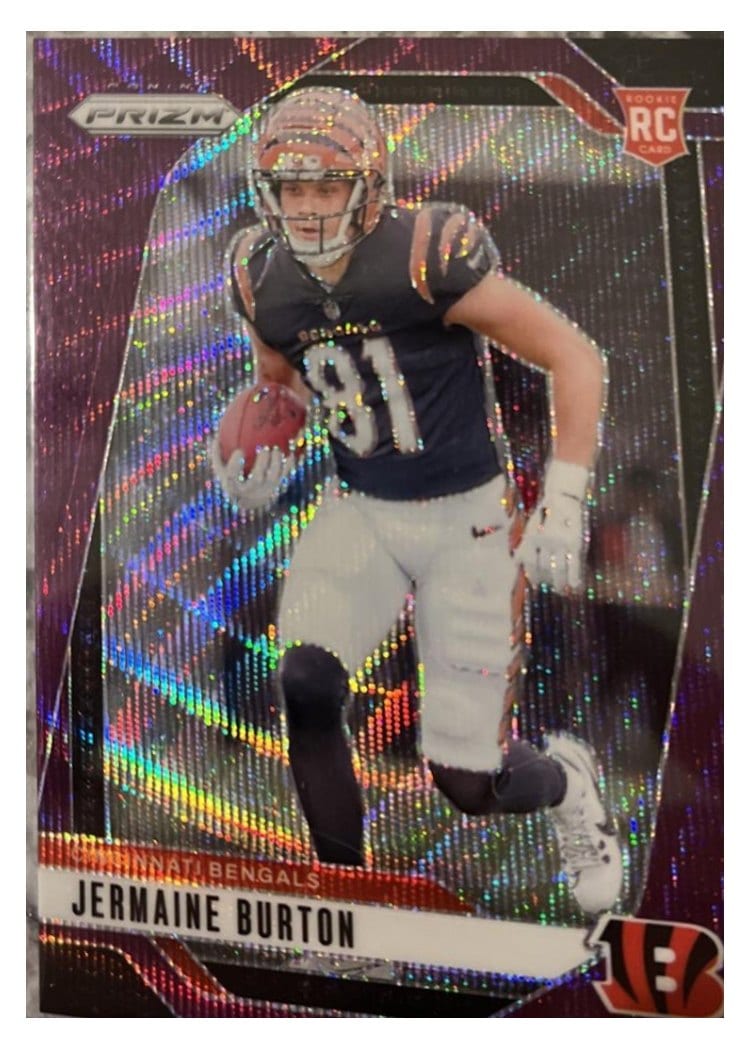 2024 Panini Prizm Base Set Jermaine Burton #350 card