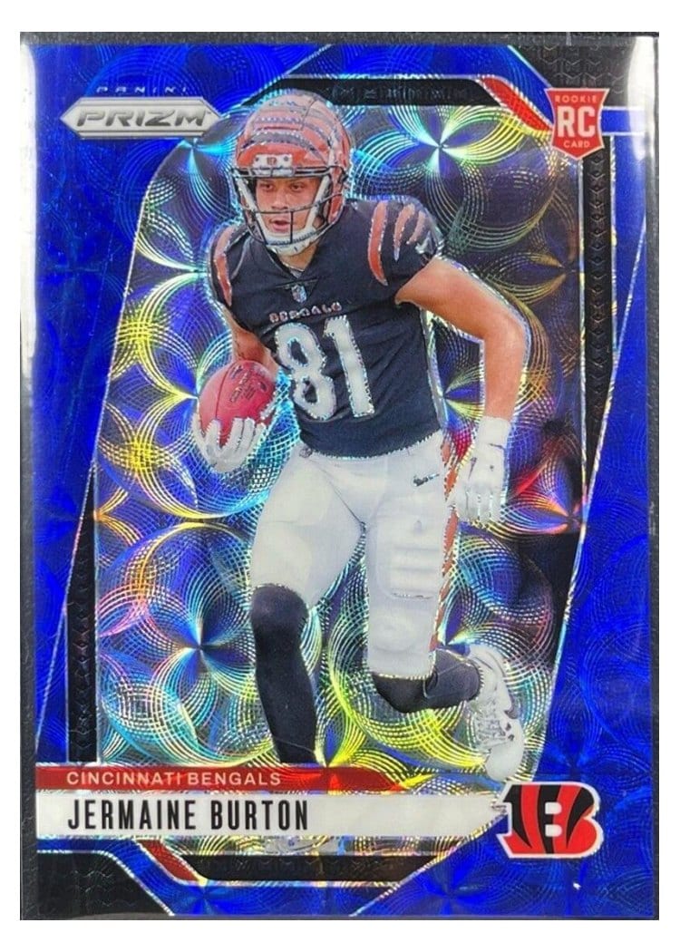 2024 Panini Prizm Base Set Jermaine Burton Choice Blue #350 card