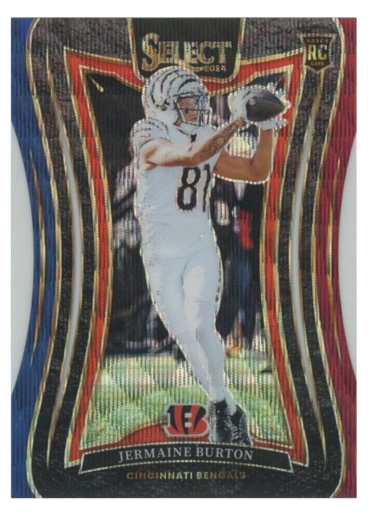 2024 Panini Select Base Set Jermaine Burton #350 card