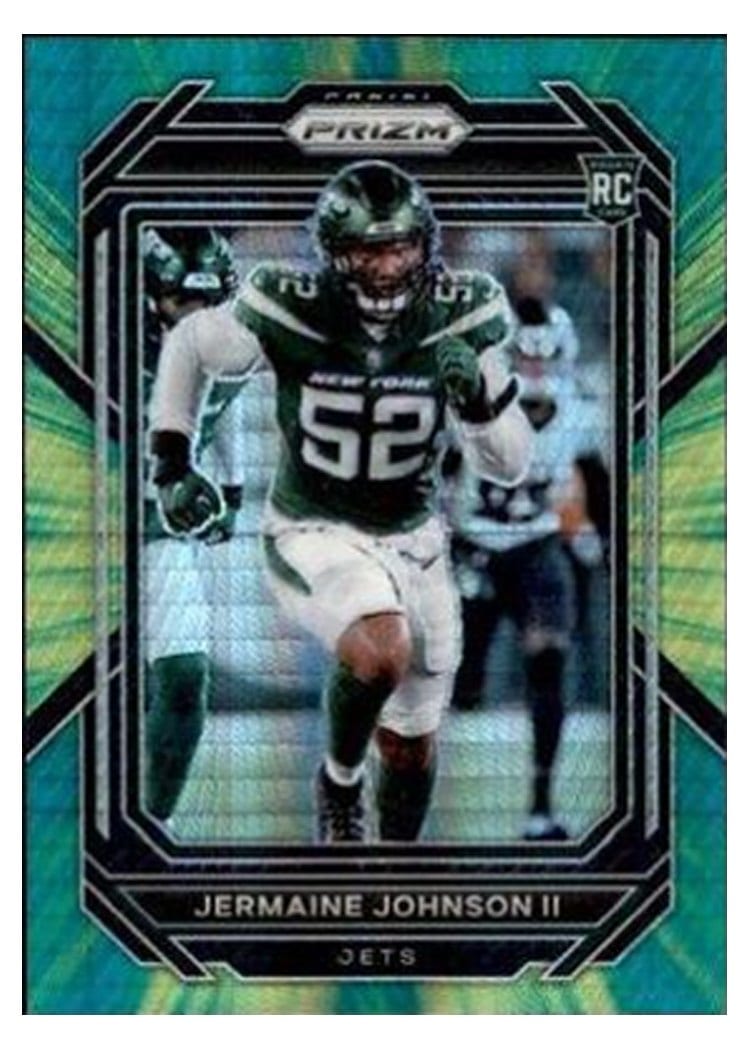 2022 Panini Prizm Base Set Jermaine Johnson II Hyper #375 card