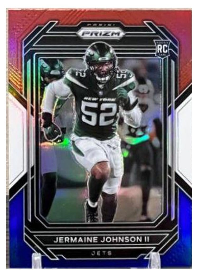 2022 Panini Prizm Base Set Jermaine Johnson II Red White Blue #375 card