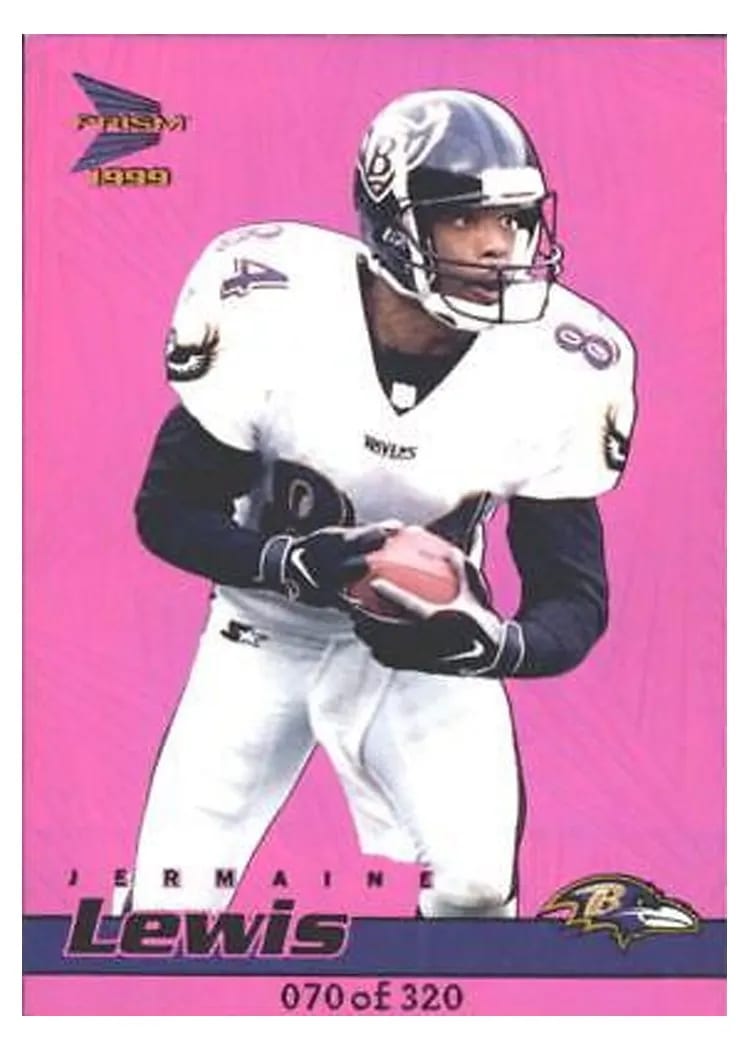 1999 Pacific Prisms Jermaine Lewis Holo Purple #13 card