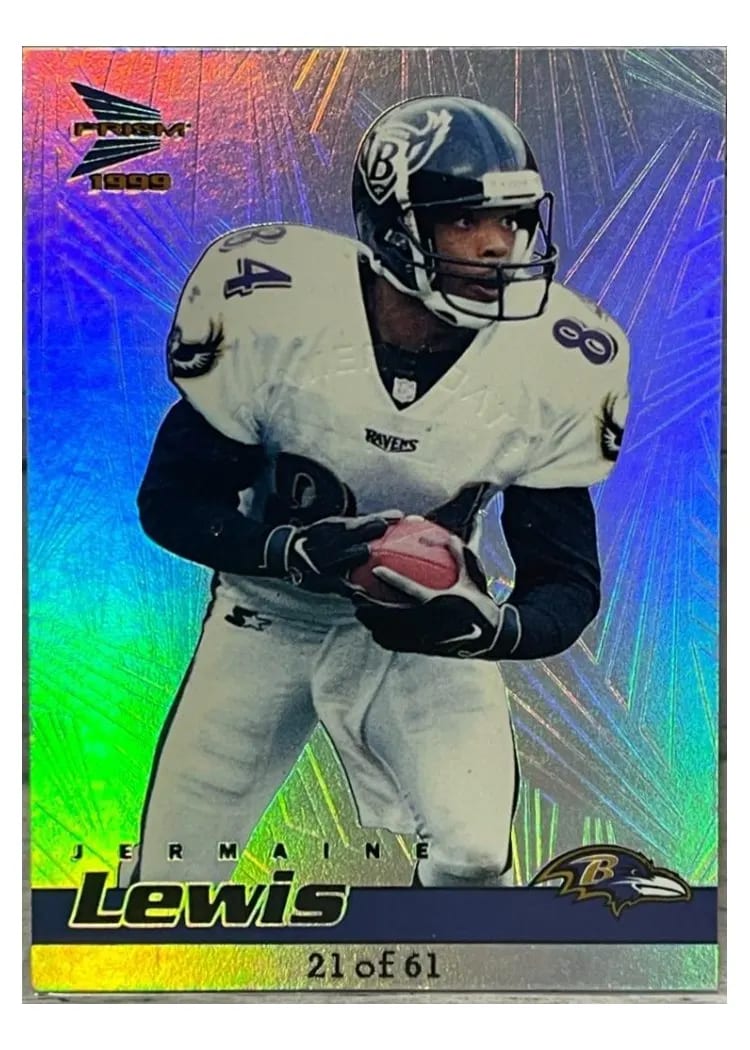 1999 Pacific Prisms Jermaine Lewis Premiere Date #13 card