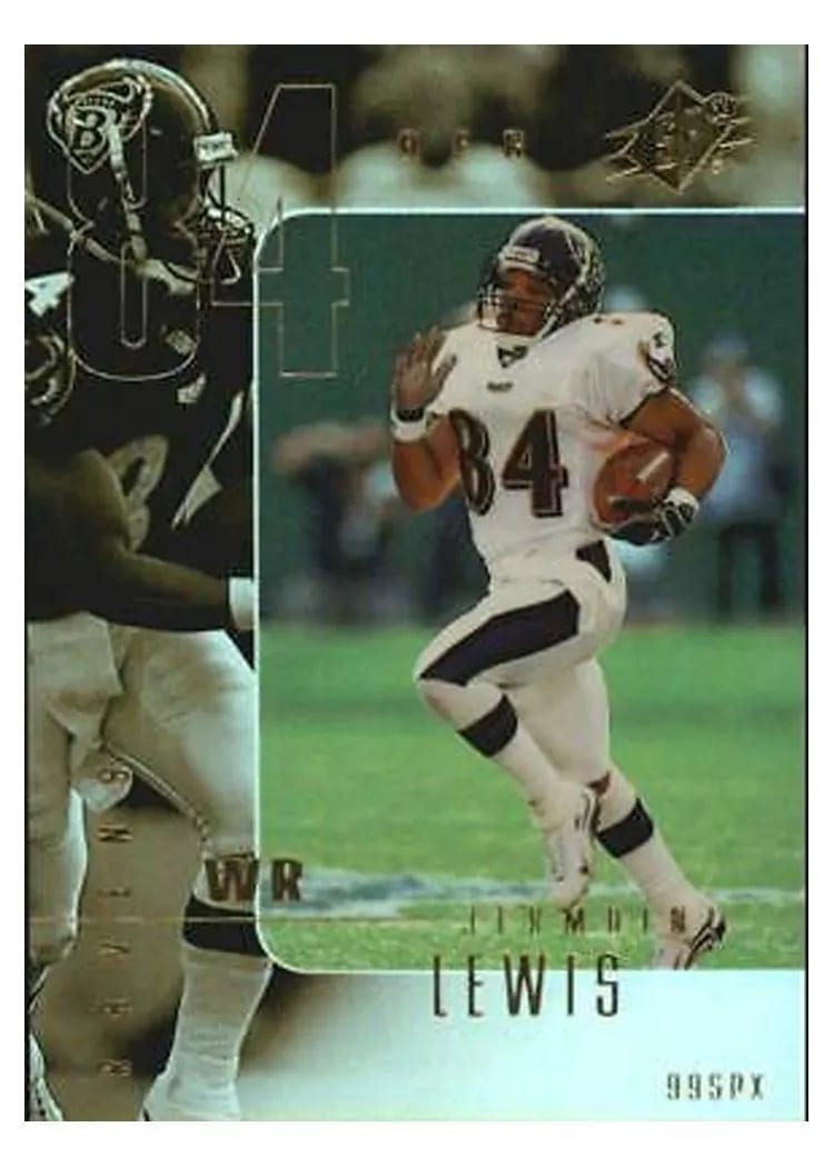 1999 Spx Jermaine Lewis #9 card