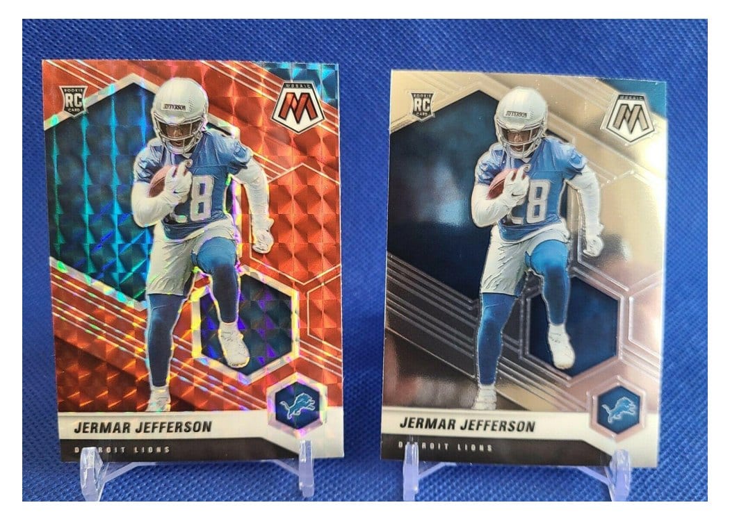 2021 Panini Mosaic Base Set Jermar Jefferson Red Mosaic #375 card