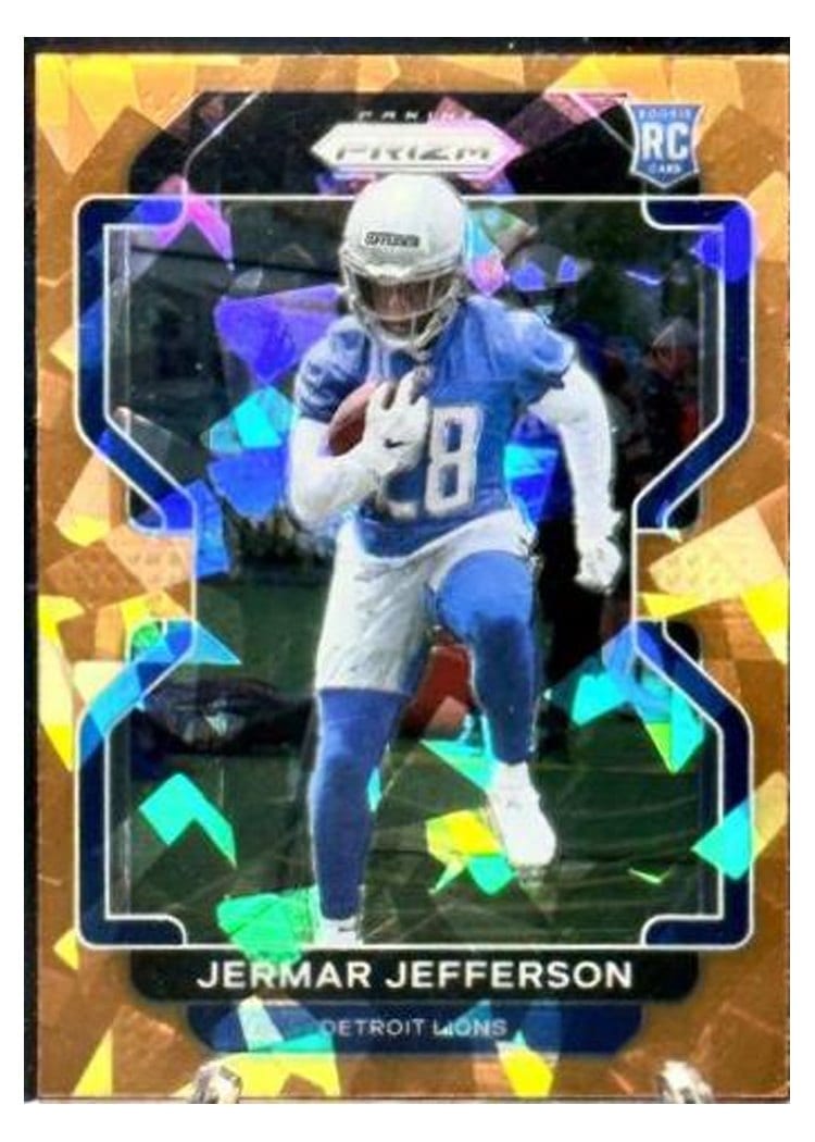 2021 Panini Prizm Base Set Jermar Jefferson Orange Ice Prizm #404 card
