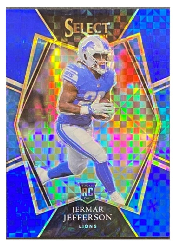2021 Panini Select Base Set Jermar Jefferson Blue #200 card