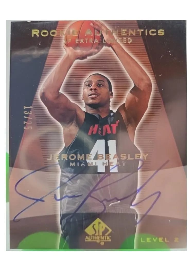 2003 SP Authentic Jerome Beasley Autograph SP Limited #169 card