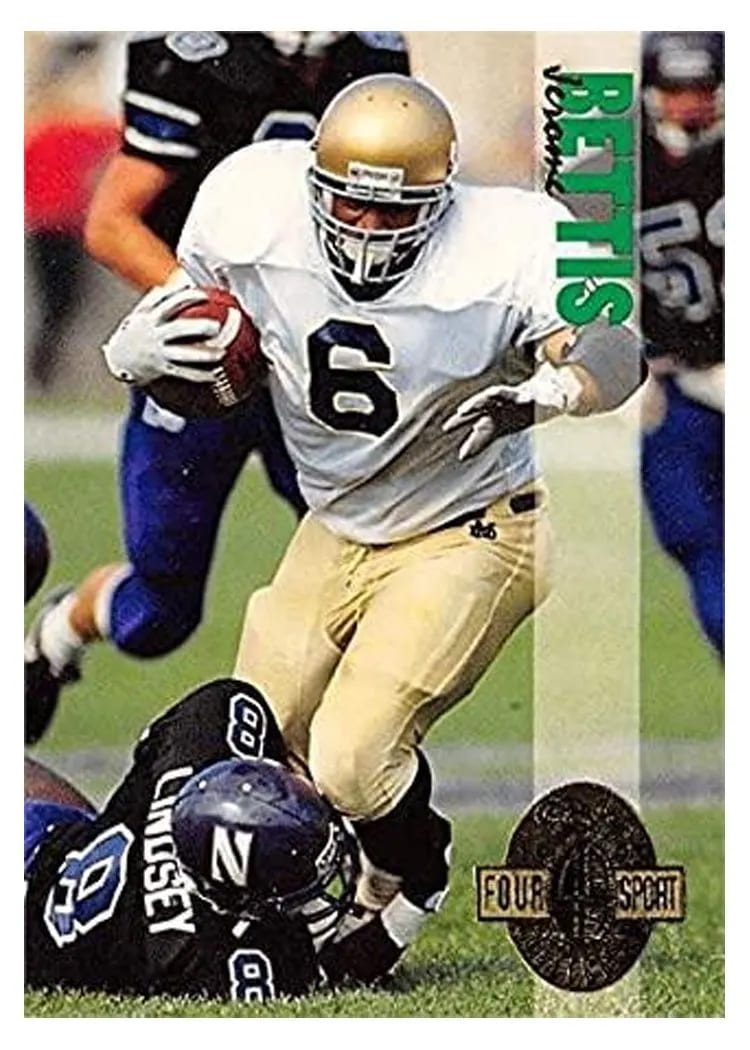 1993 Classic Four Sport Jerome Bettis #100 card
