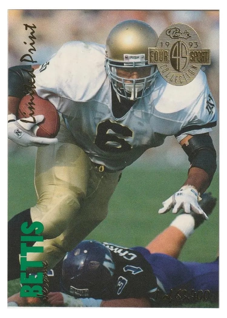 1993 Classic Four Sport Jerome Bettis #LP-13 card
