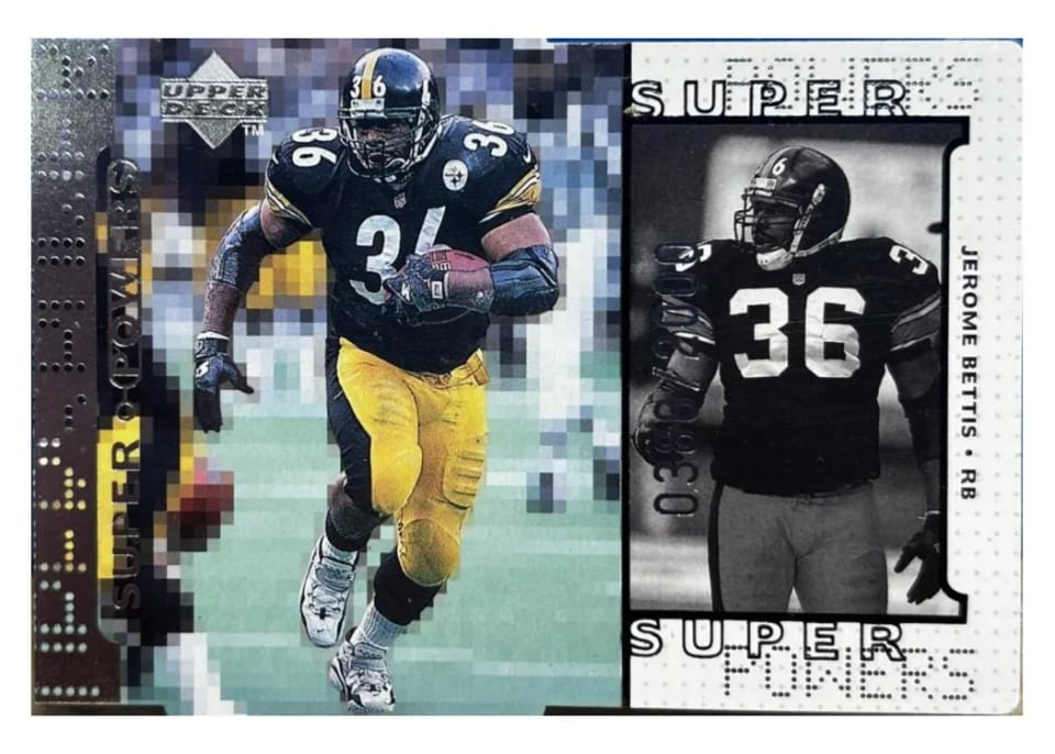 1998 Upper Deck Super Powers Jerome Bettis #S6 card