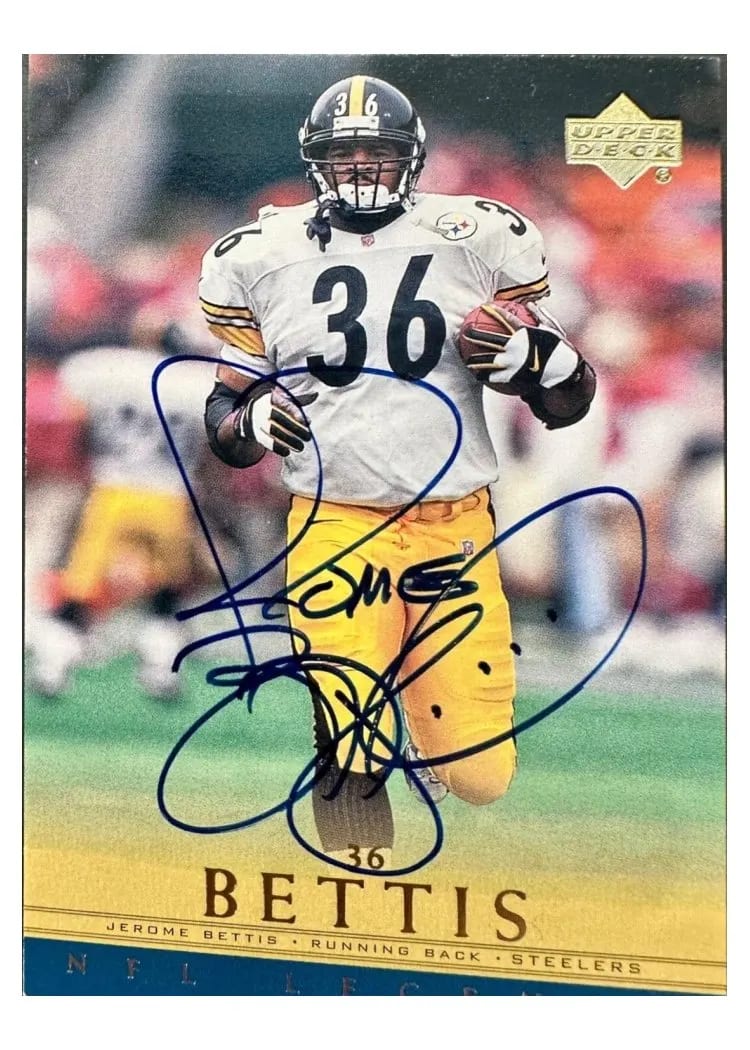 2000 Upper Deck Legends Autographs Jerome Bettis card