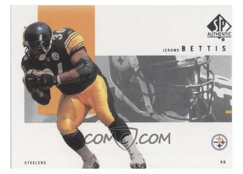 2001 SP Authentic Jerome Bettis #71 card