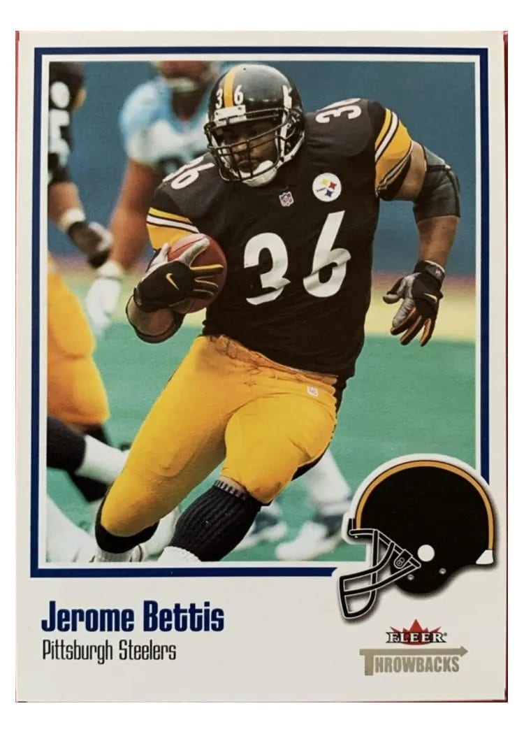 2002 Fleer Throwbacks Jerome Bettis #65 card