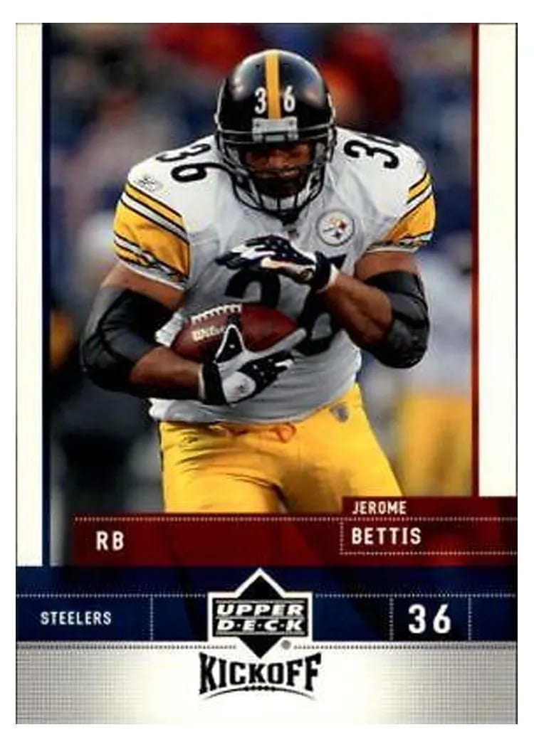 2005 Upper Deck Kickoff Jerome Bettis #70 card