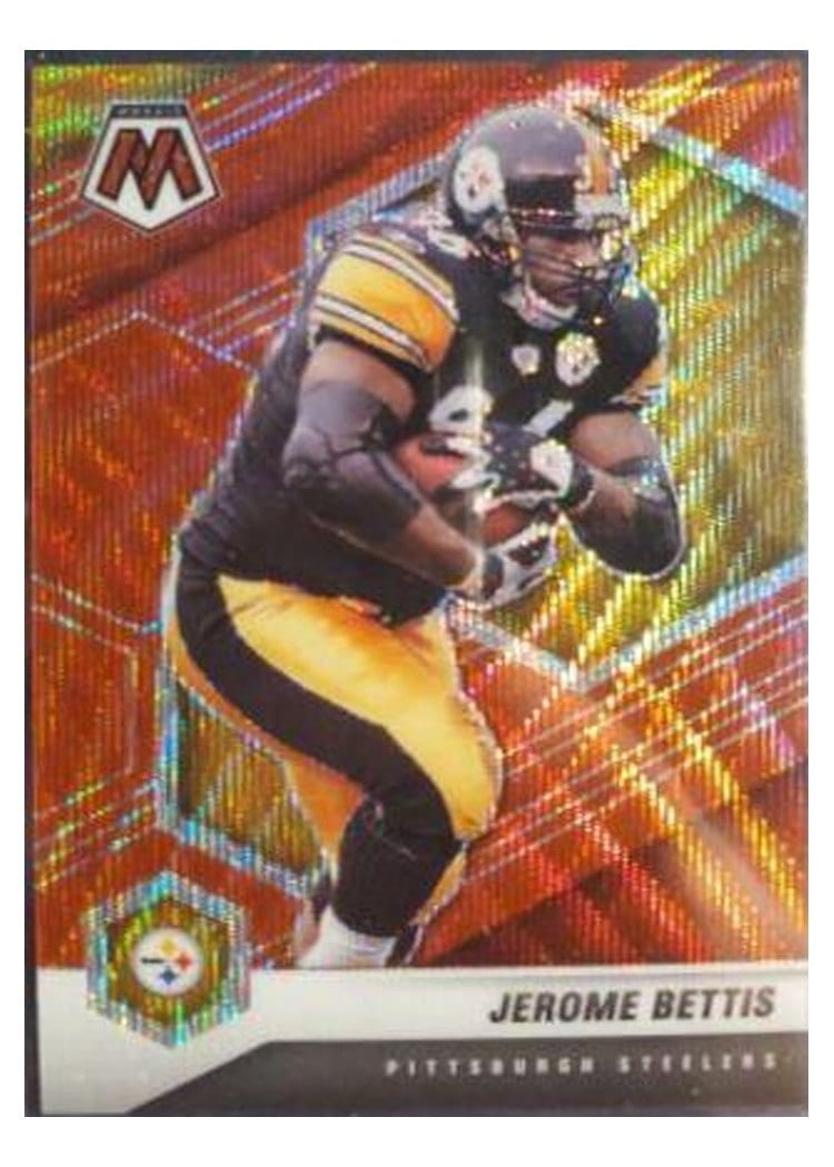 2021 Panini Mosaic Base Set Jerome Bettis Red Wave Mosaic #168 card