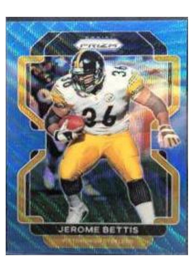 2021 Panini Prizm Base Set Jerome Bettis Blue Prizm #258 card