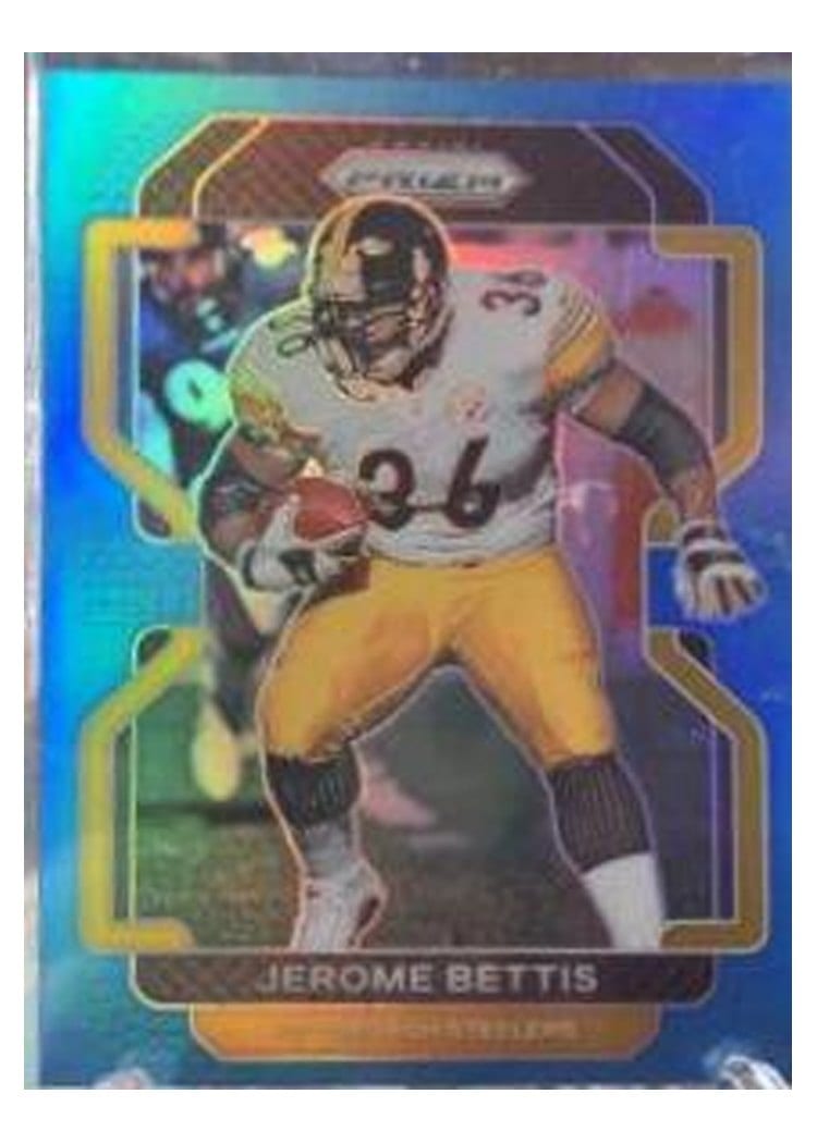 2021 Panini Prizm Base Set Jerome Bettis Light Blue Prizm #258 card