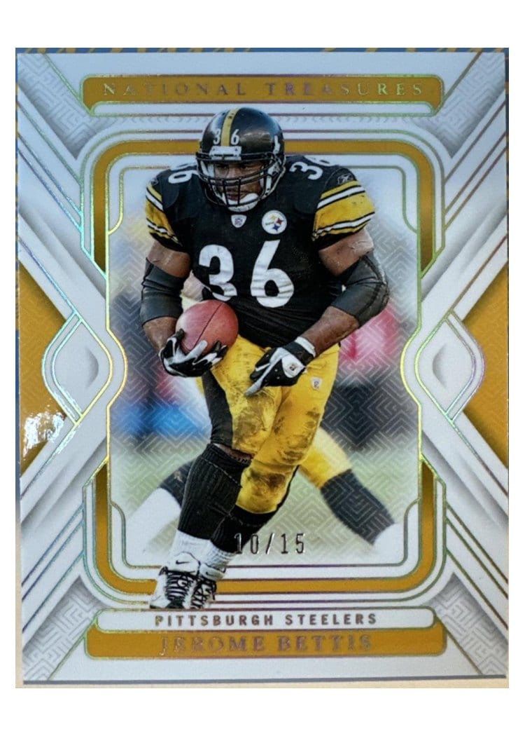 2024 Panini National Treasures Base Set Jerome Bettis Holo Gold #84 card
