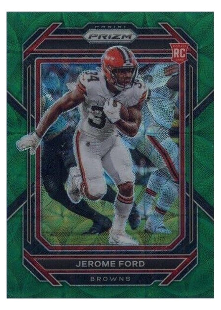 2022 Panini Prizm Base Set Jerome Ford Green Scope #346 card