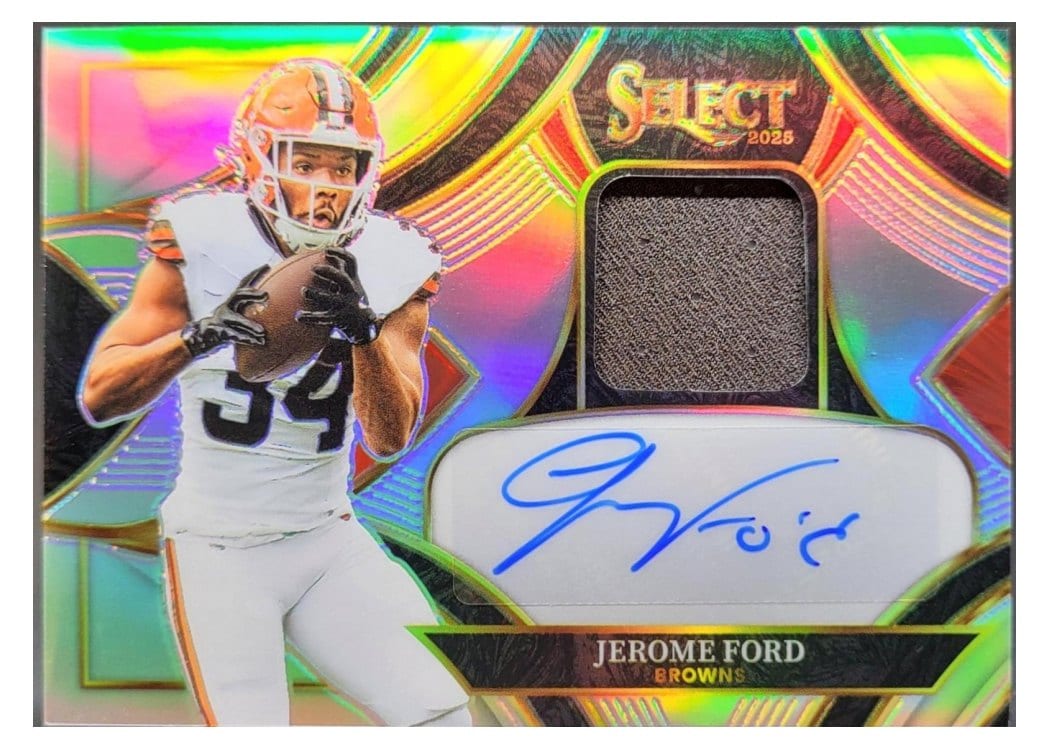 2025 Panini Select Signature Memorabilia Jerome Ford #25 card