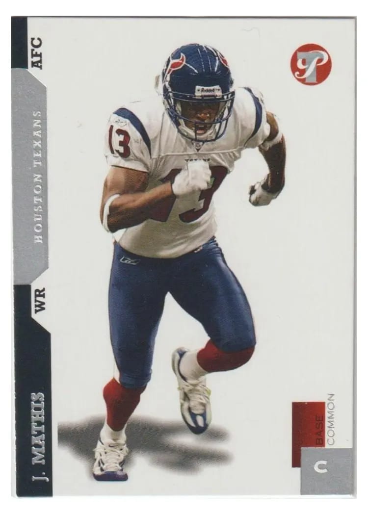 2005 Topps Pristine Jerome Mathis #96 card